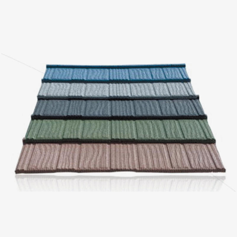 wood style Makuti Grained stone coated roofing tiles