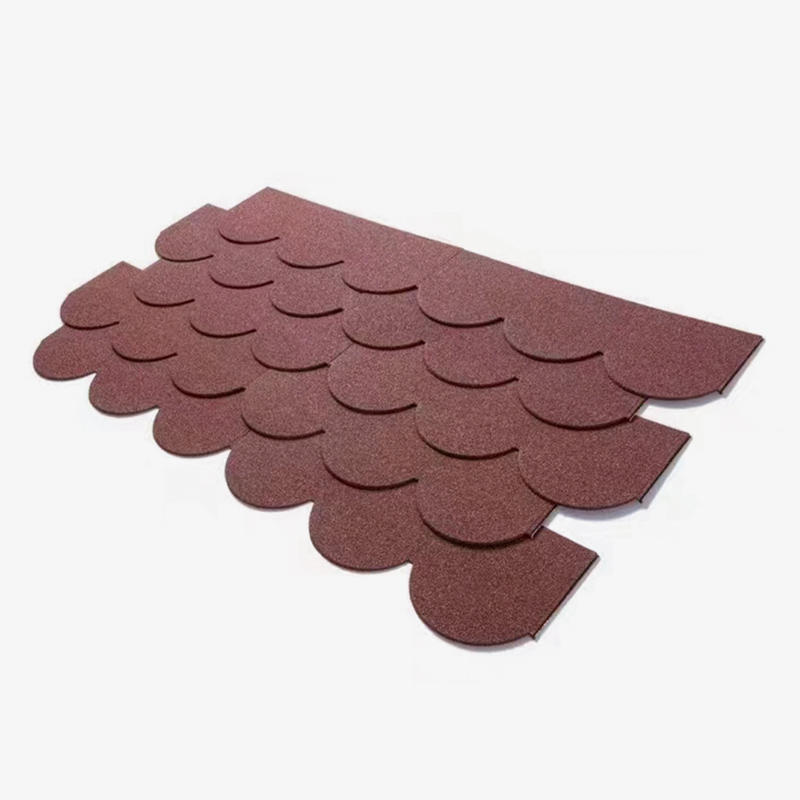 Fish Scale Stone Coated Metal Roofing Tiles